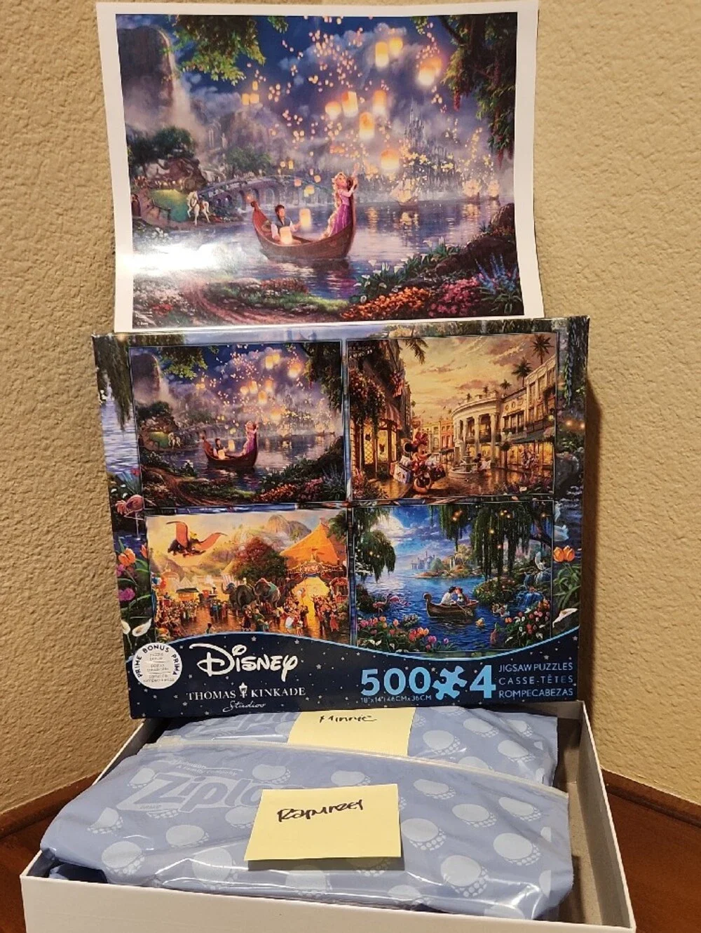 Disney Thomas Kincaid 4 in 1 Jigsaw Puzzles - 500 pcs